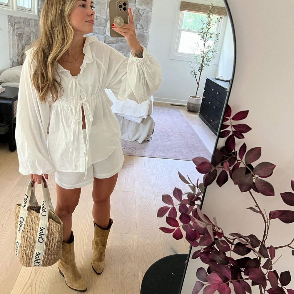 Tan Suede Cowboy Boots